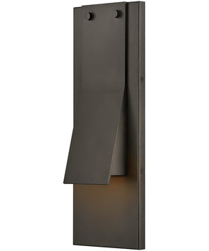 Fold LED-Light Medium Wall Mount Lantern in Black Oxide