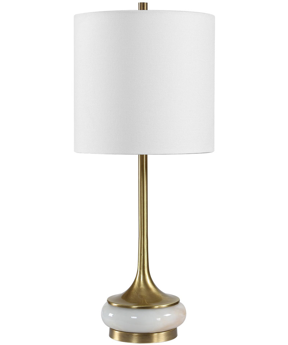 Molena Brass & Pearly Stone Table Lamp