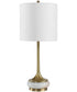 Molena Brass & Pearly Stone Table Lamp