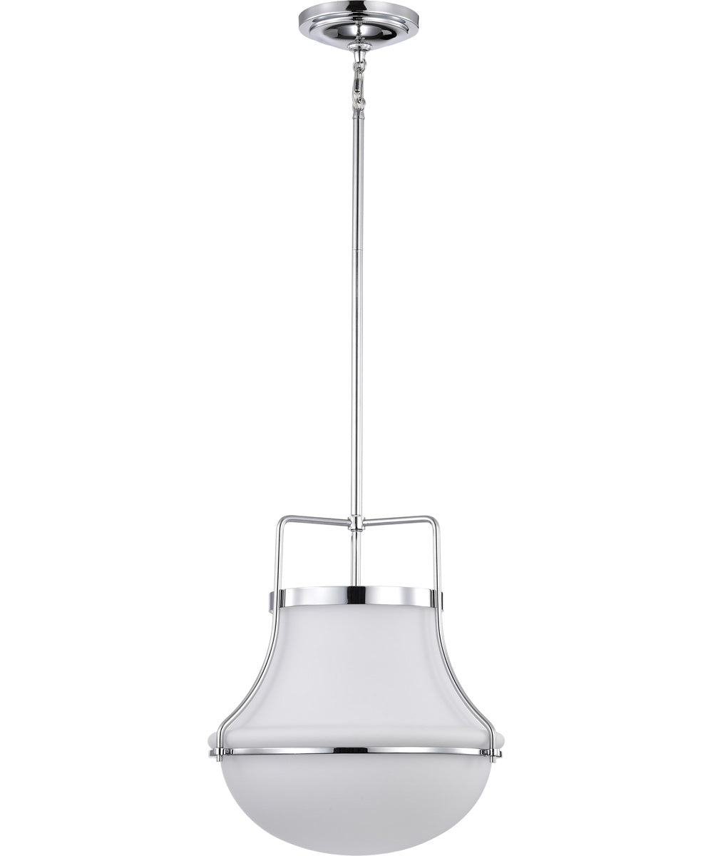 Valdora 1-Light Pendant Polished Nickel