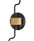 Austen 2-Light Medium Two Light Sconce in Black