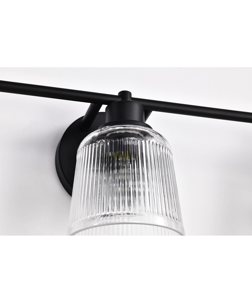 Grayson 3-Light Vanity & Wall Matte Black