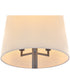 Clive 3-Light Small Semi-Flush Mount in Slate Bronze