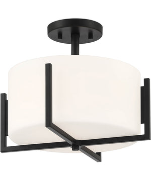 Cambria 2 Light Semi Flush Matte Black