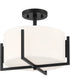Cambria 2 Light Semi Flush Matte Black