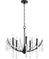 Eloise 5-light Chandelier Matte Black