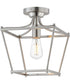 Clifton Single Pendant / Semi-Flush Satin Nickel