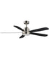 Daisies 60 inch 5-Blade Fan w LED Satin Nickel