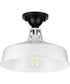 Cedar Springs 1-Light Farmhouse Semi-Flush Mount White