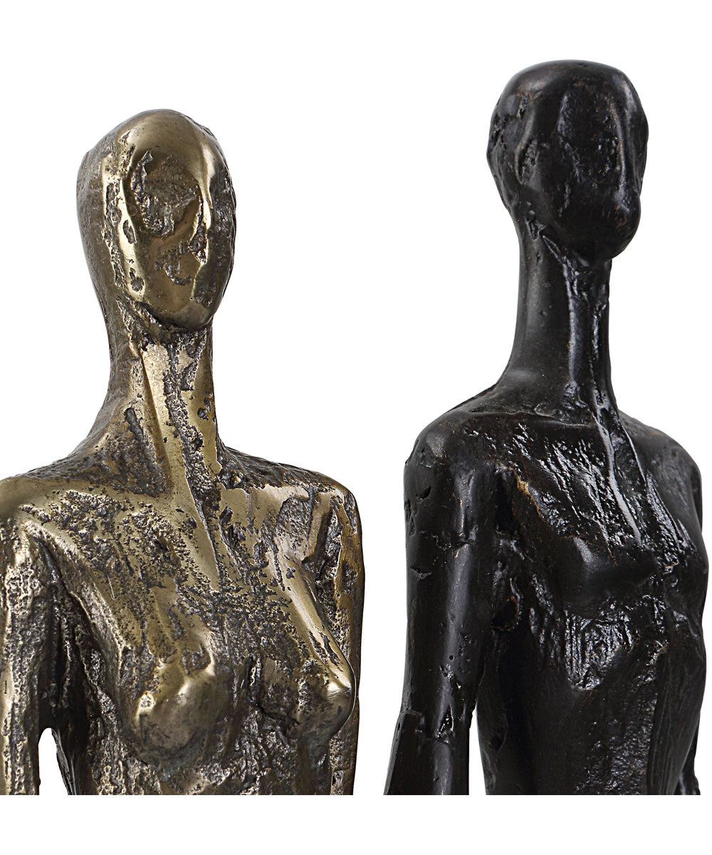 Two's Company Cast Iron Sculpture