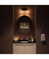 Reines 2-Light Bath Vanity with Clear Glass Shades Matte Black