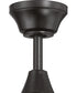 EOS 2 Light Frosted White Bowl 52" Ceiling Fan 2-Light Fan Flat Black