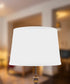 10x12x8 Hardback Shallow Drum Lamp Shade White Linen