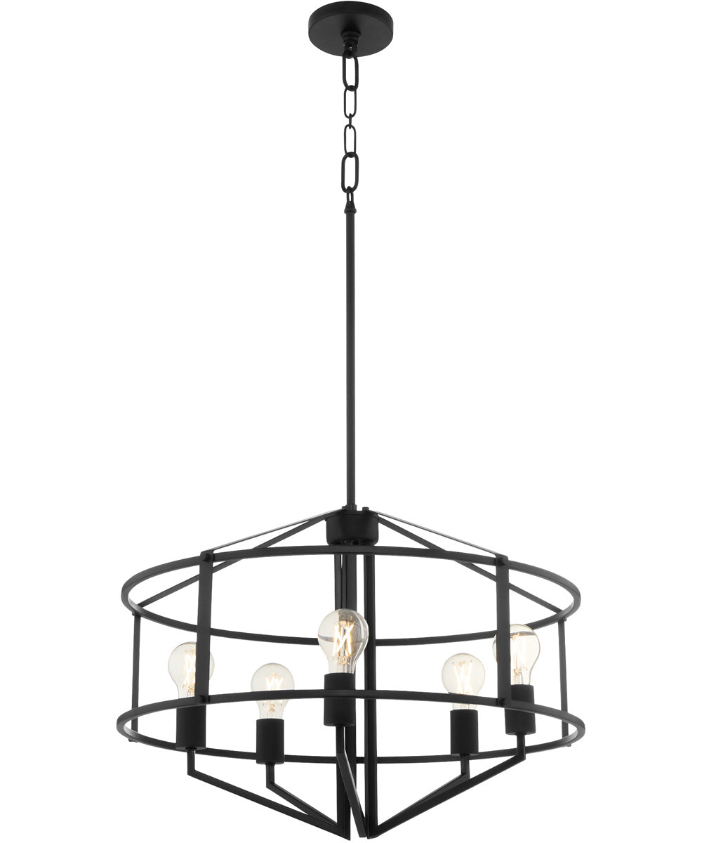 Tobin 5-light Pendant Matte Black