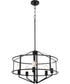 Tobin 5-light Pendant Matte Black