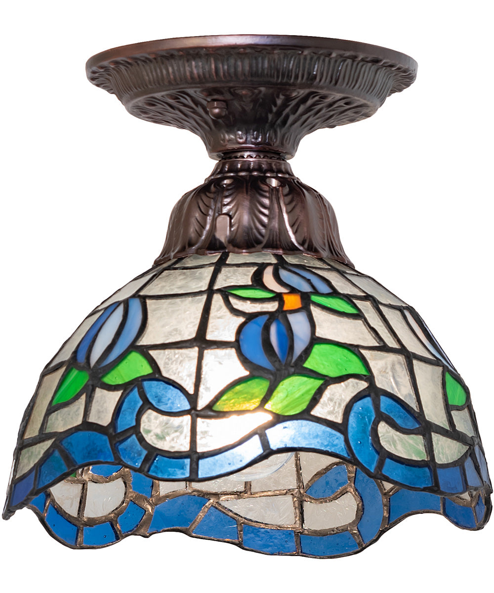 7" Wide Roseborder Flushmount