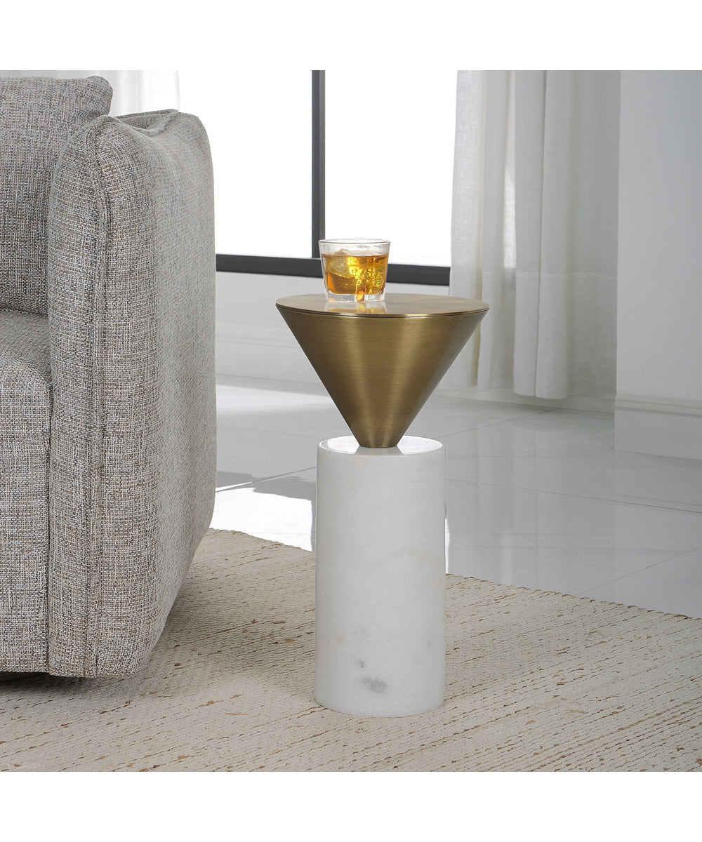 Top Hat Brass Drink Table