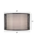 20x20x11 Perforated Metal ORB/White Linen Double Drum Hardback Lampshade