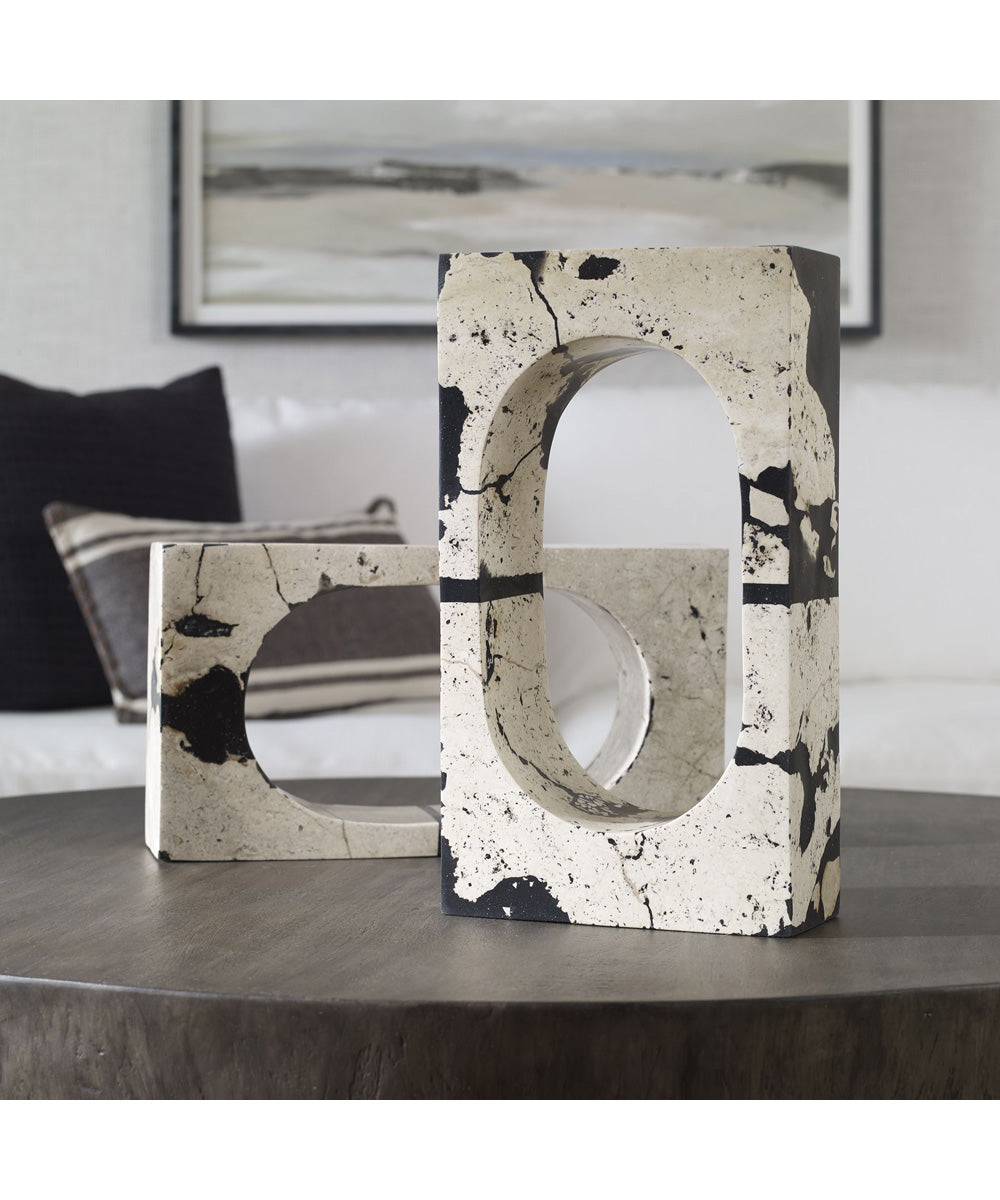 Nouveau White Coral Stone Sculpture