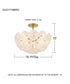 Audrey 4-light Semi Flush Mount Brushed Gold