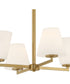 Palmyra 4 Light Chandelier Brushed Gold