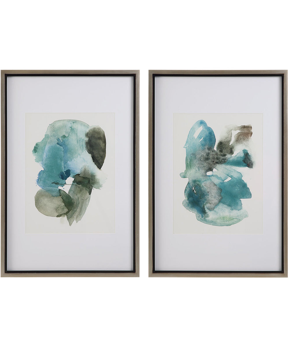 Blueprints Watercolor Prints Set Of 2