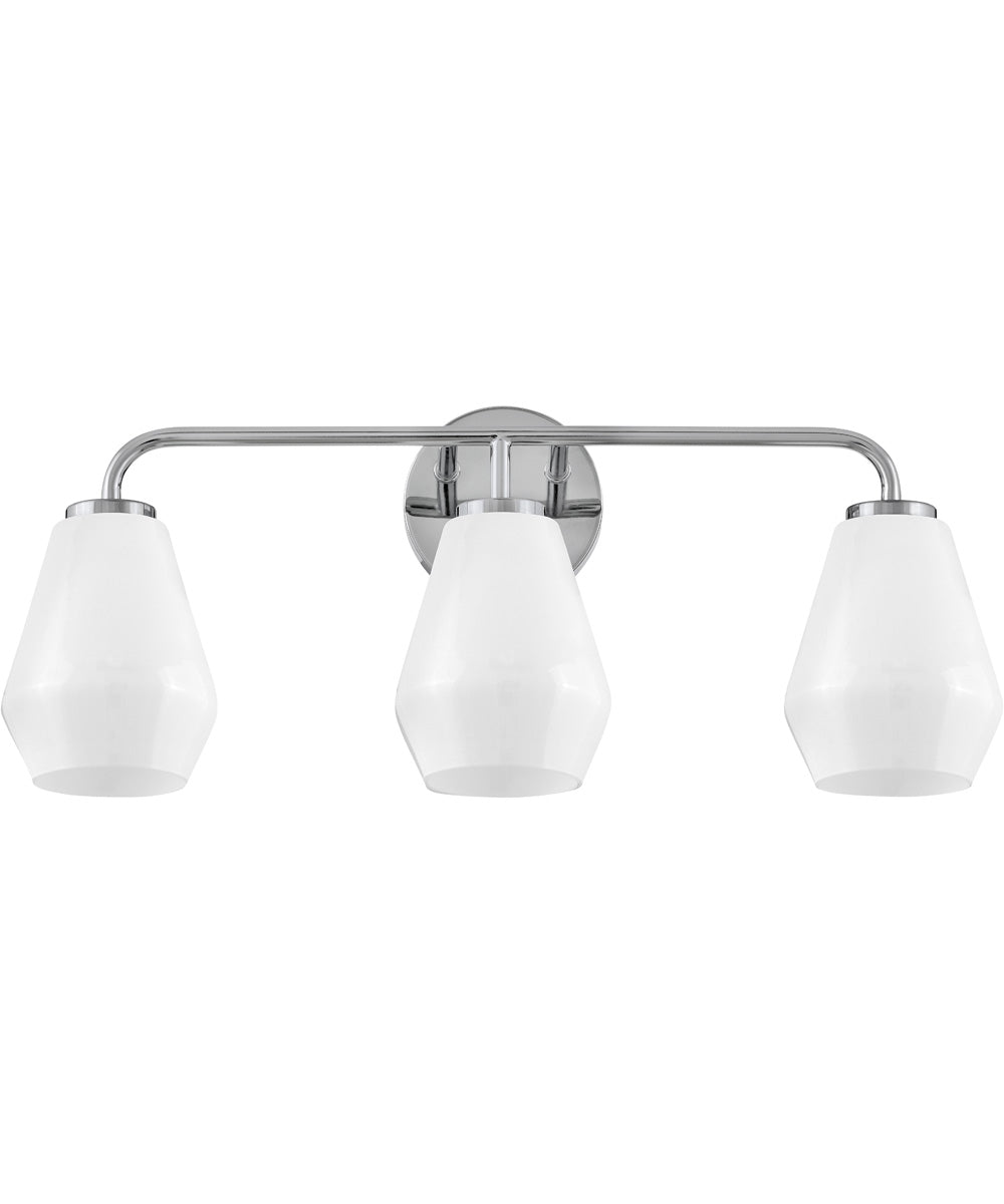 Gio 3-Light Medium Three Light Vanity in Chrome