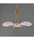 Maris 3-Light Pendant White/Natural Aged Brass