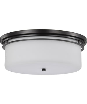 Warren 2-Light Close-to-Ceiling Gun Metal