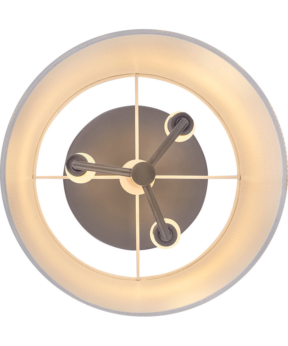 Clive 3-Light Small Semi-Flush Mount in Slate Bronze