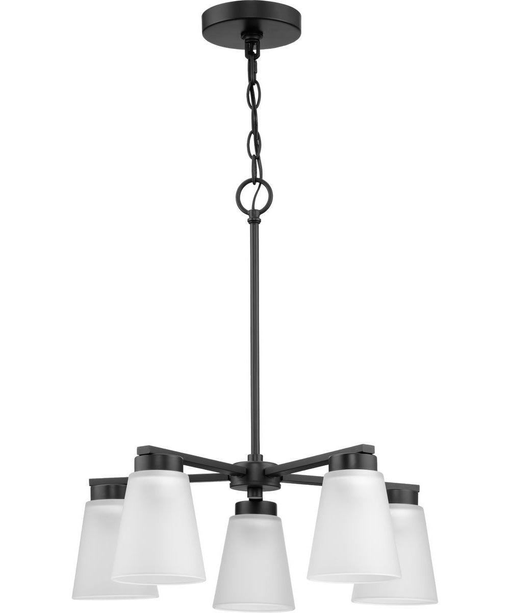 Tanner 5-Light Chandelier Matte Black