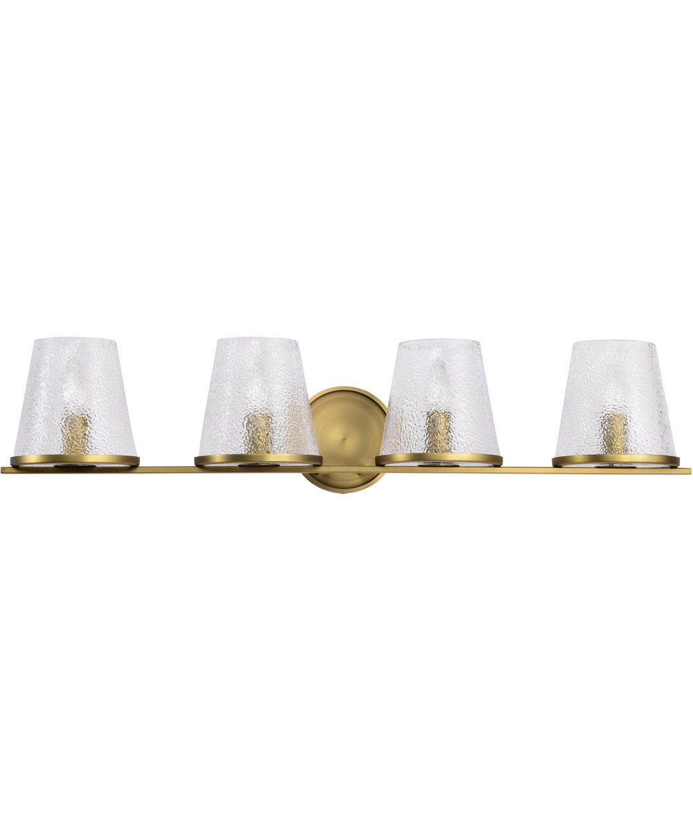 Valentine 4-Light Vanity & Wall Vintage Brass