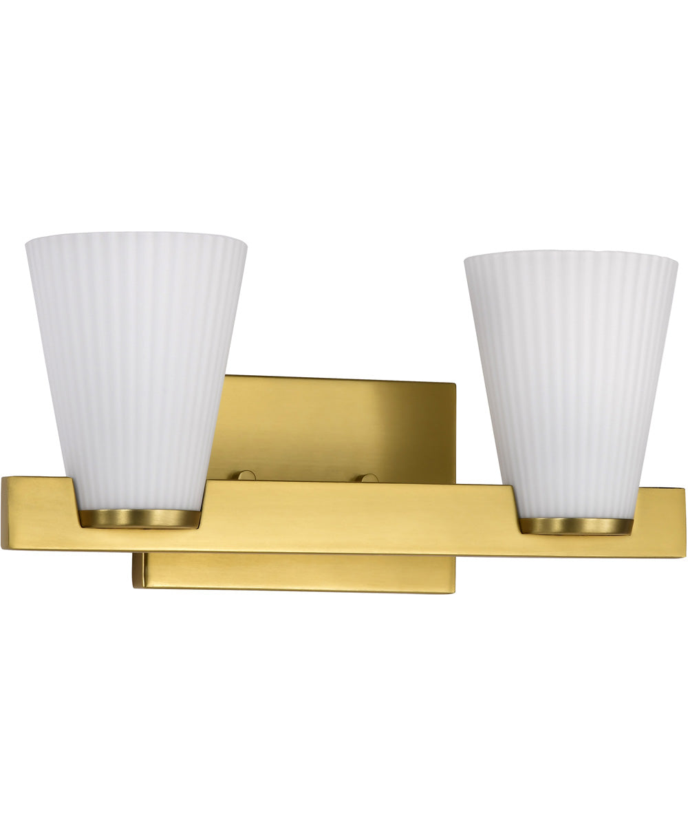 Royale 2-Light Vanity & Wall Burnished Brass