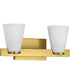 Royale 2-Light Vanity & Wall Burnished Brass