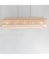Seacliff 5-Light Linear Chandelier Natural Aged Brass