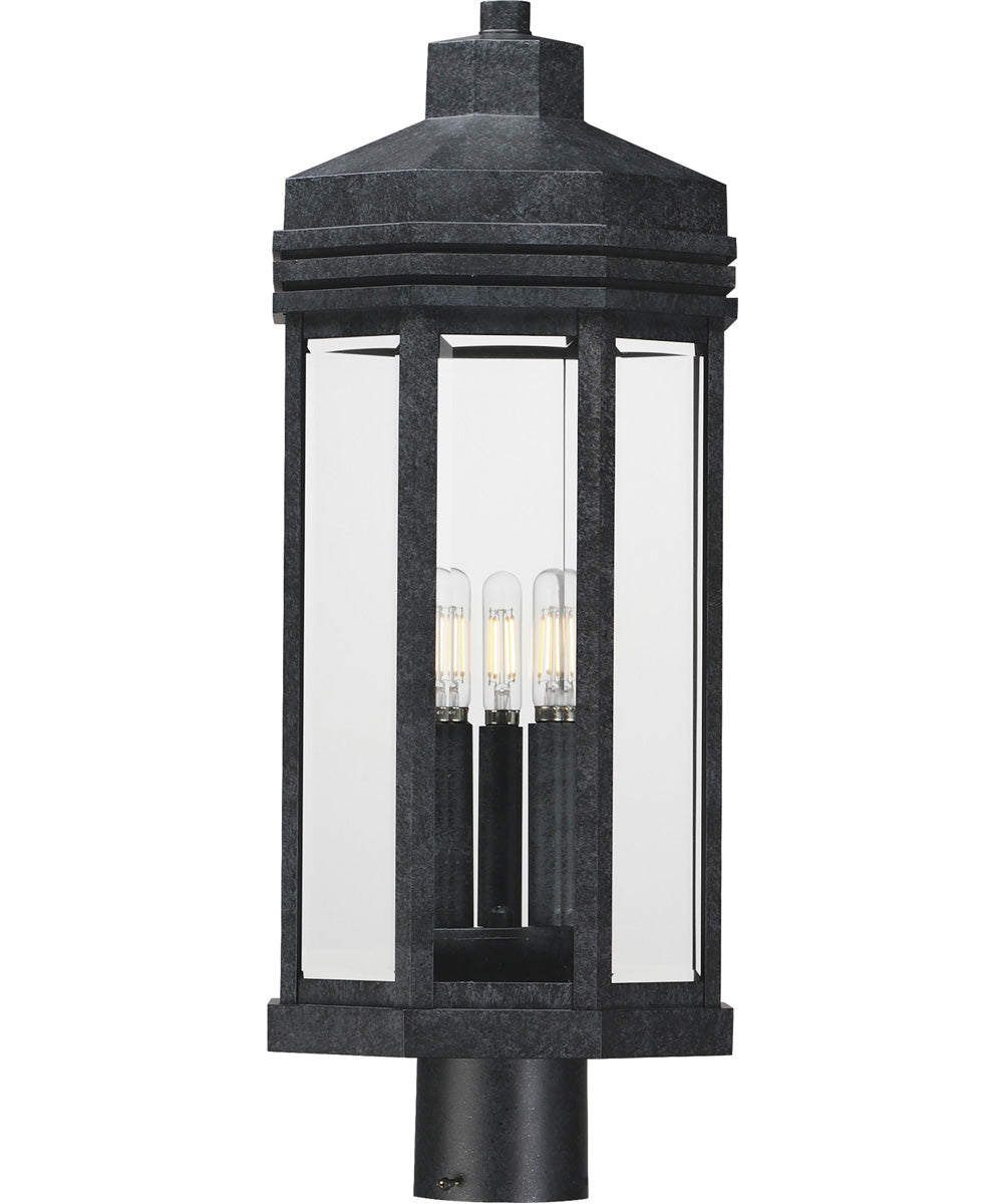 Wright 3-Light Outdoor Post Black Patina