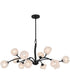 Walker 12-light Chandelier Matte Black