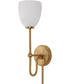 Trophy 1 Light Brass Sconce