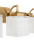 Diamonte 4-light Bath Vanity Light Brushed Brass