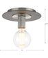 Trimble 1-Light 8" Flush Mount Brushed Nickel
