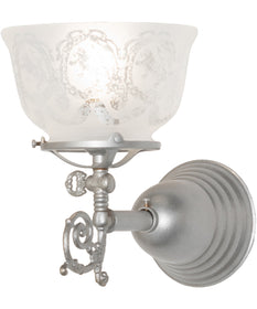7" Wide Gas & Electric Wreath & Garland Wall Sconce