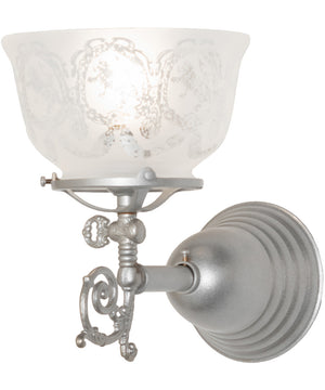7" Wide Gas & Electric Wreath & Garland Wall Sconce
