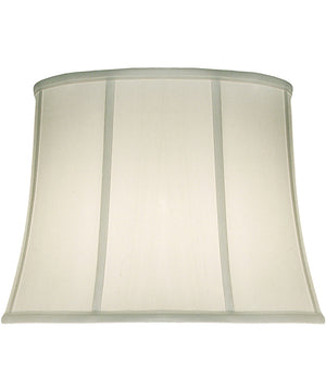 14x18x13 Off White Silk Shantung Modified Bell Softback Lampshade