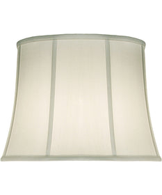 14x18x13 Off White Silk Shantung Modified Bell Softback Lampshade
