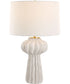 Wrenley Ridged White Table Lamp