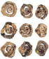 Corkscrew Wood Wall Decor Set/9