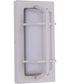 Bulkhead Rectangular 1-Light Outdoor Lighting Textured White