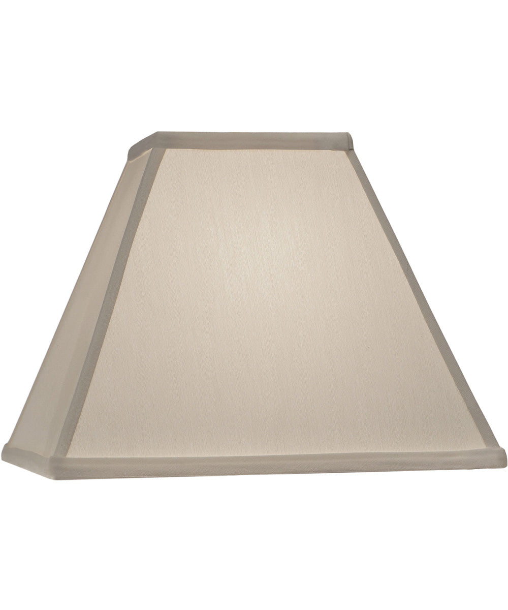 5x12x9 Ivory Shadow Tapered Square Hardback Lampshade