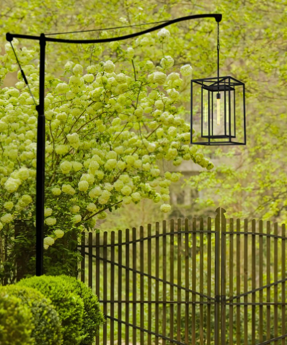 Max 1-Light Extra Large Hanging Lantern 12v in Black