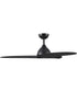 Nirra 52-in. 3-Blade Modern Ceiling Fan Matte Black